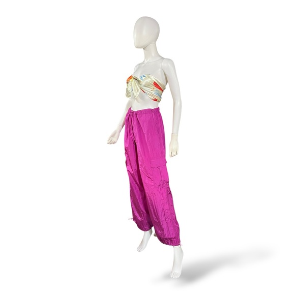 Double Zero Vivid Magenta Pull-up Pants, Large - Picture 3 of 11